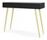 Toaletní stolek Biel B4 (černá + zlatá)