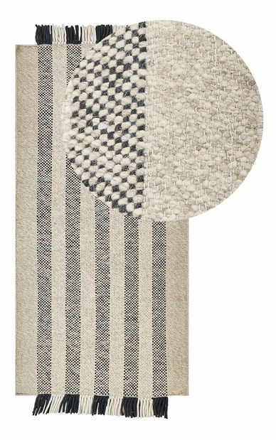 Koberec 80 x 150 cm Tacet (bílá)