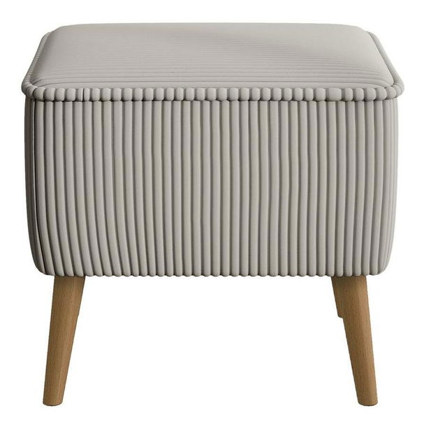 Taburetka Veneza V2 (světle šedá + buk)