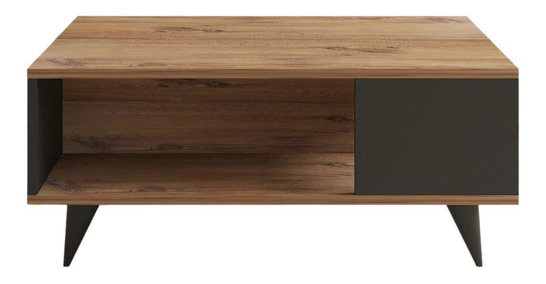 Konferenční stolek Yan (ořech + černá)