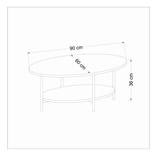 Konferenční stolek Elissia (travertin)