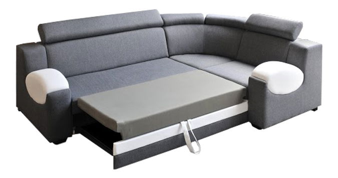 Rohová sedací souprava Amber (černá) (P)