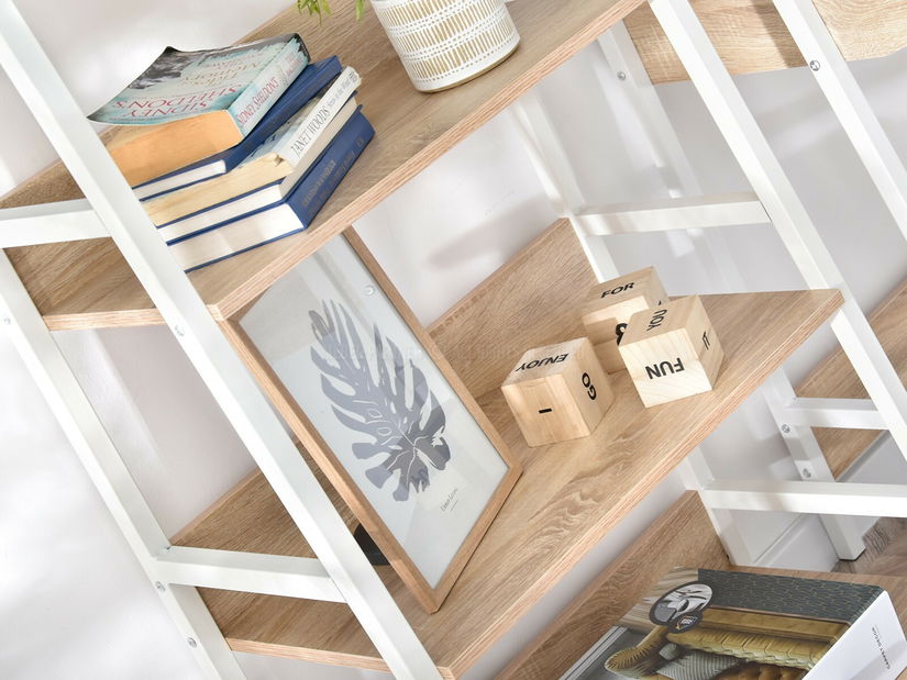 Regál Boge R (dub + bílá)