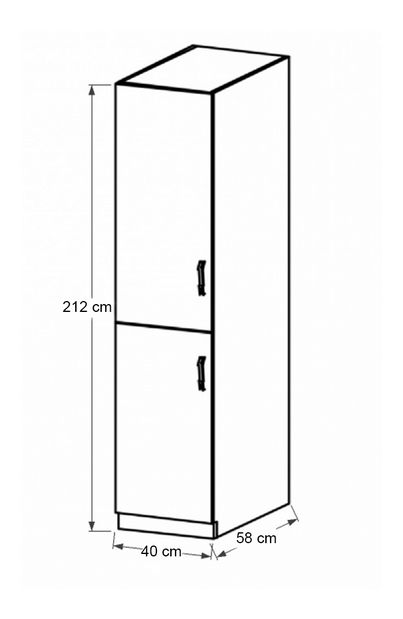 Potravinová skříňka D40SP Sillina (ořech milano) (L)