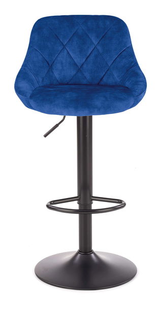 Barová židle Henrietta (tmavě modrá + černá)