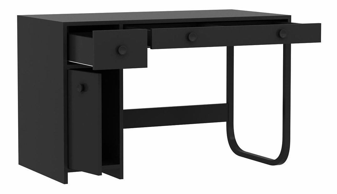 PC stolek Asilio (černá)