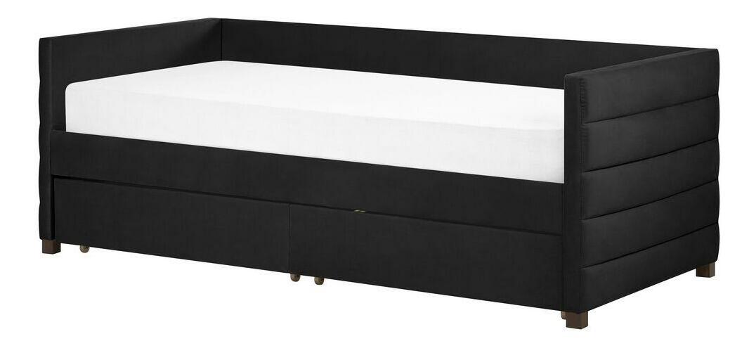 Jednolůžková postel 200 x 90 cm Marza (černá)