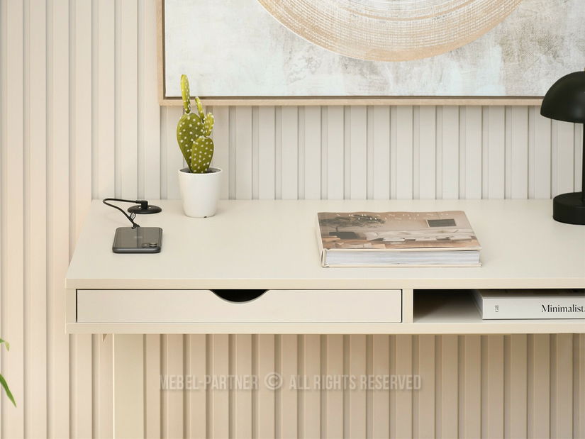 PC stolek s nastavitelnou výškou Occott 100 (krémová)