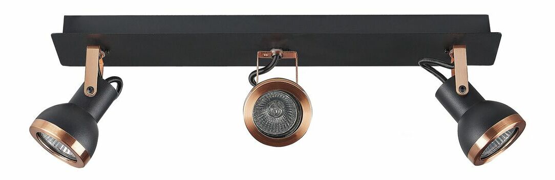 Stropní svítidlo Braulio (měděná + černá)