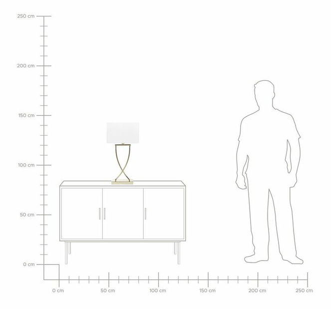 Stolní lampa Yasti (bílá)