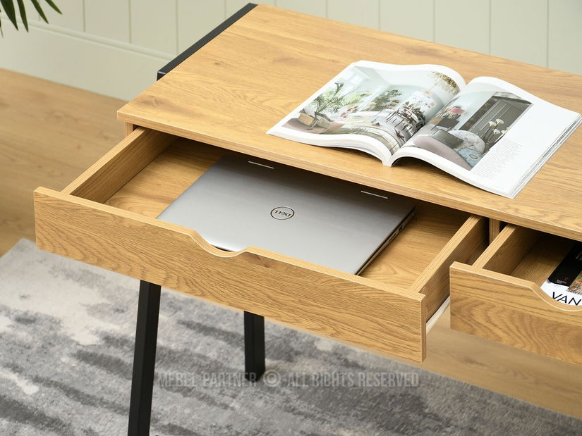 PC stolek Land (dub + černá)