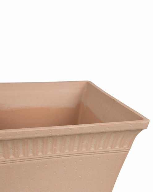 Květináč POATINA 30x34x34 cm (sklolaminát) (červená)