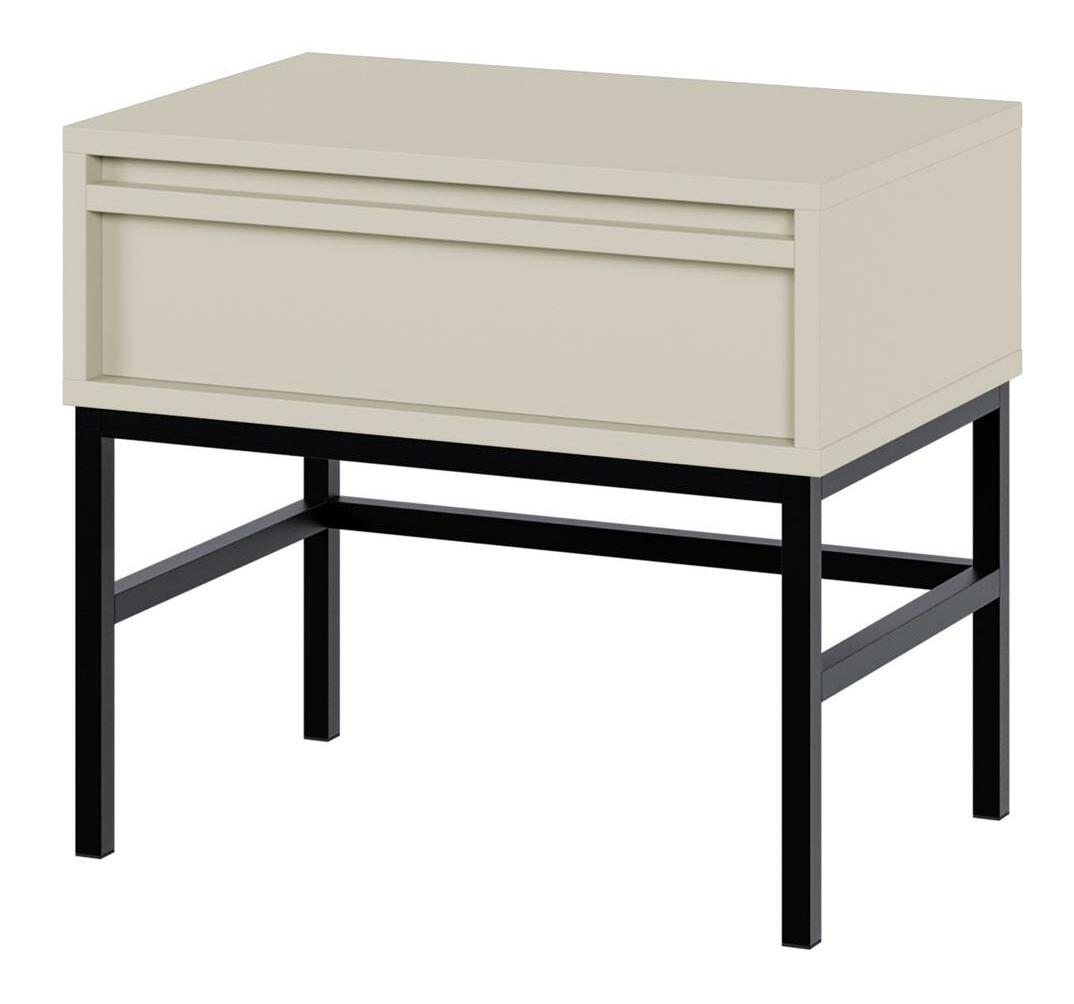 Noční stolek Evane E6 (šedá + černá)