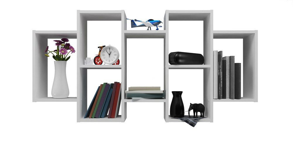 Nástěnná police Batiscafo 1 (bílá)