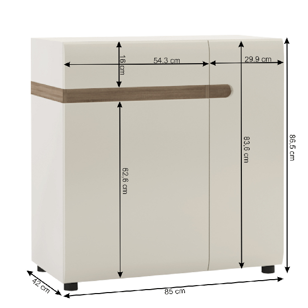 Komoda Lynatet Typ 34 LTK-07/2D-1S