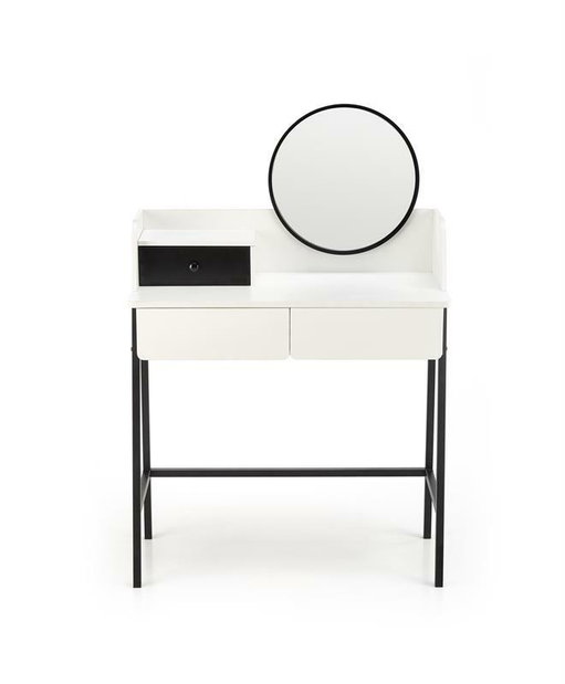 Toaletní stolek Ali (bílá + černá)