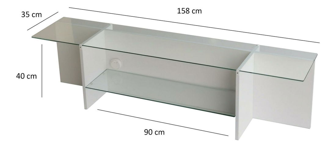 TV stolek Dosada (bílá)