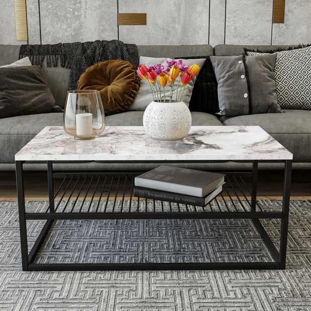 Konferenční stolek Asida (bílá)