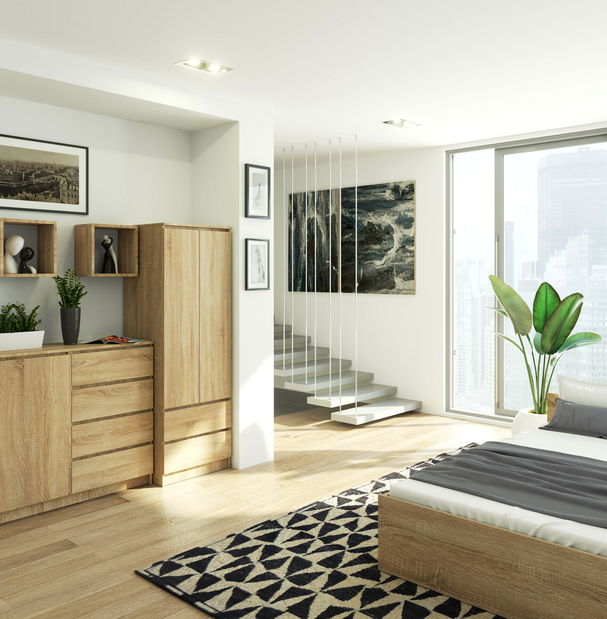 Šatní skříň Suman (dub sonoma)