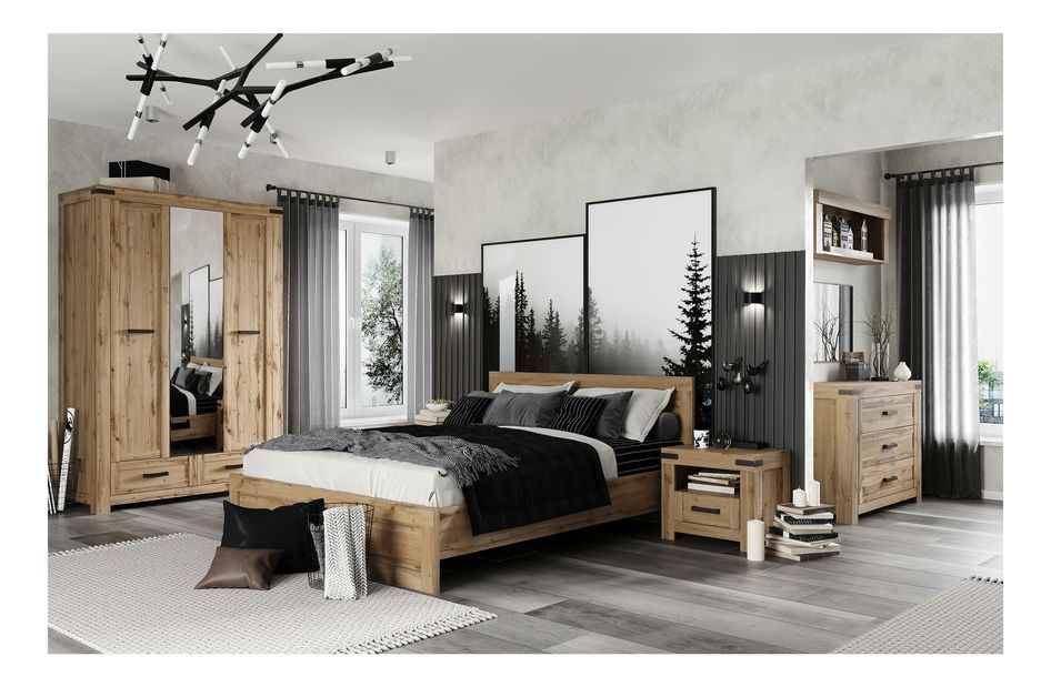 Ložnice Mirella 1 (dub wotan)