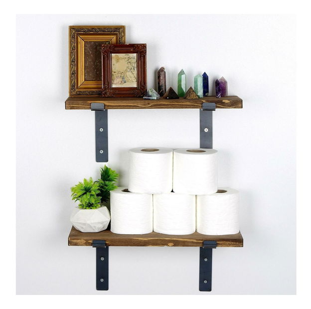 Set 2ks. polic Dupone 15 (ořech + černá)