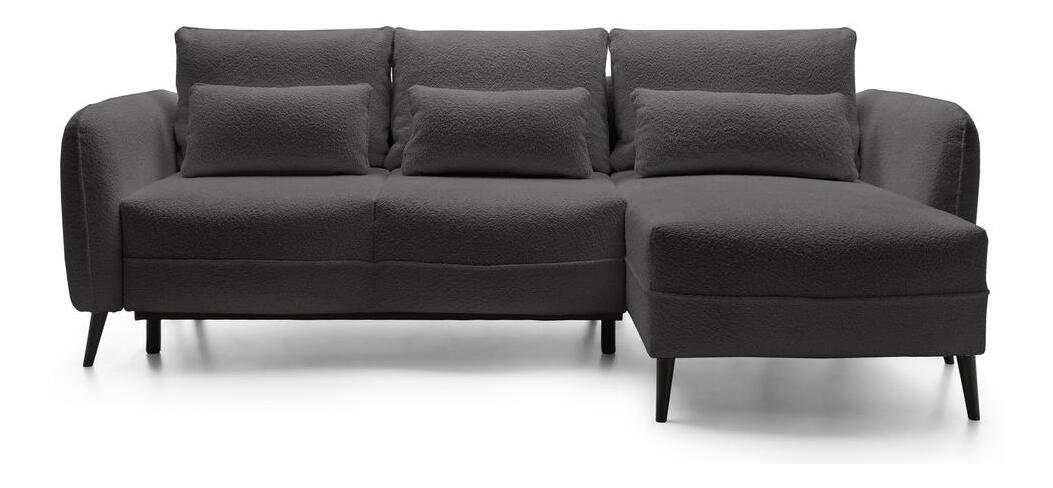 Rohová sedací souprava Eilish (P) (šedá + černá)