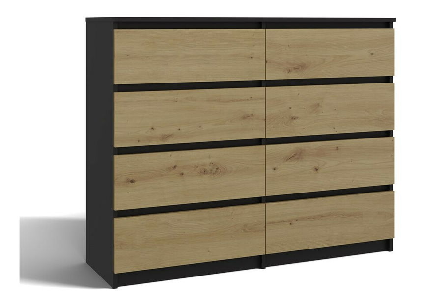 Komoda Musecalo 7 120 (antracit + dub artisan)
