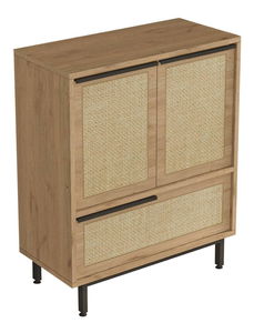 Kuchyňská skříňka Otto 8 B (ořech + dub + černá)