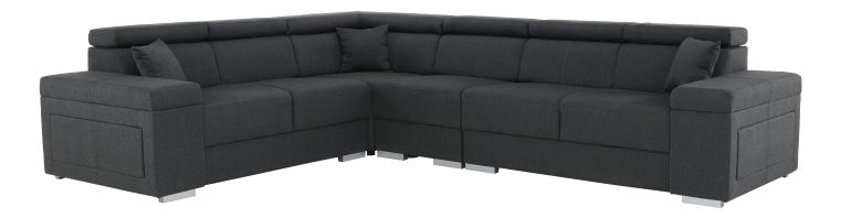 Rohová sedací souprava Cirdi (tmavě šedá) (P)