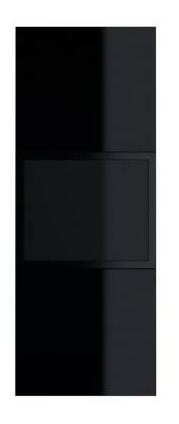 Vitrína Henry Typ 07 (cierná + bílý vysoký lesk)