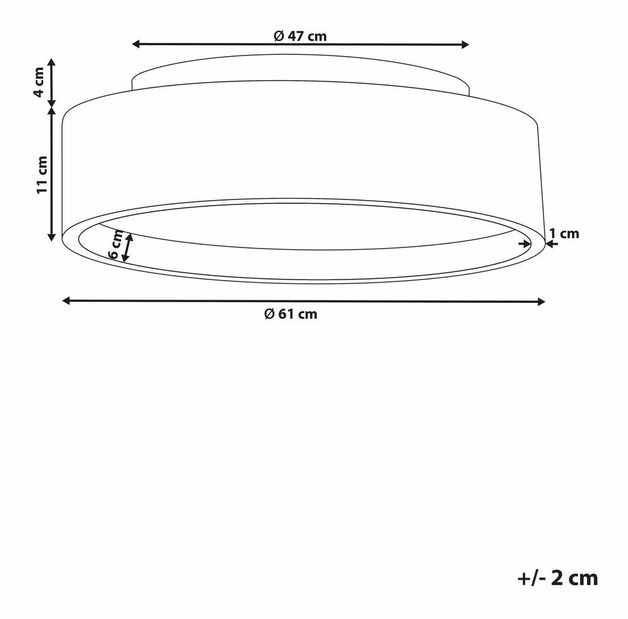 Stropní svítidlo Davina (hnědá)