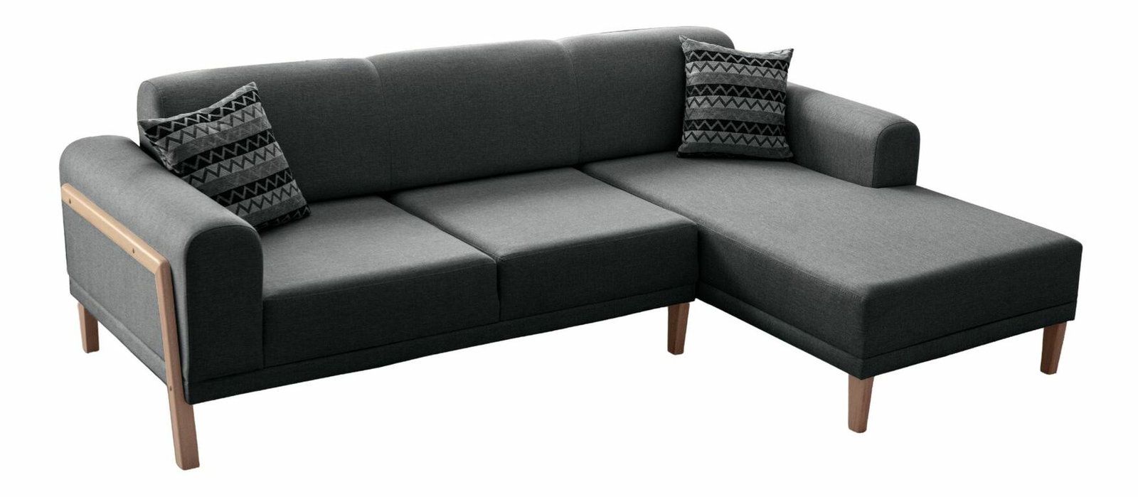 Rohová sedačka Lattino (antracit) (P)