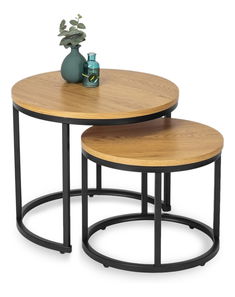  Set 2 ks konferenčních stolků Dalila (dub zlatý)