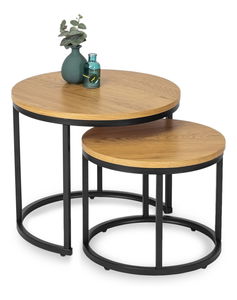  Set 2 ks konferenčních stolků Dalila (dub zlatý)