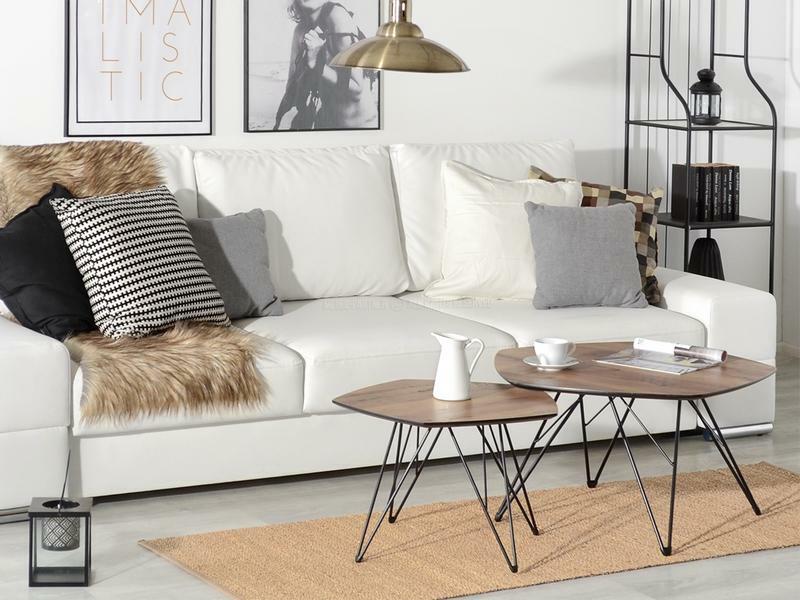 Konferenční stolek Petal Zest Xl (ořech + černá)