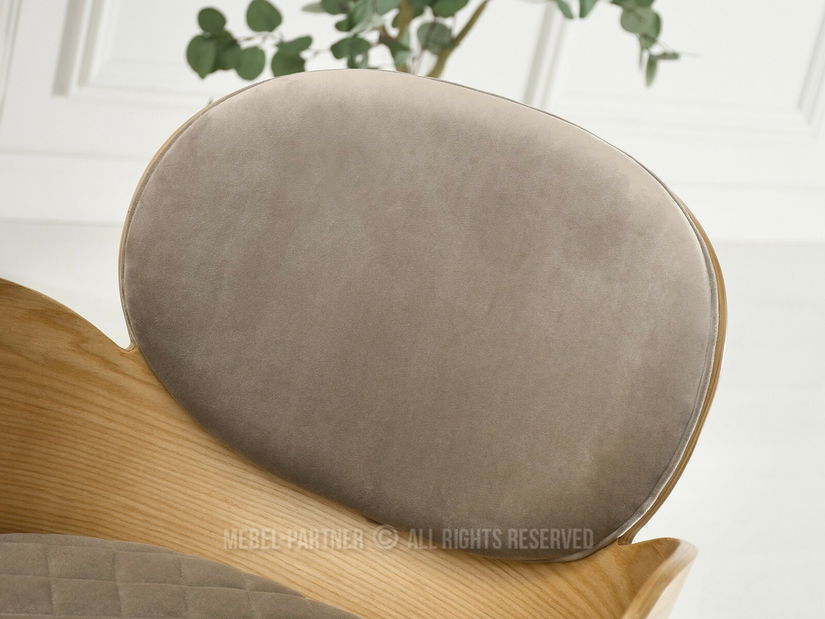 Jídelní židle Ahogar (béžová + dub)