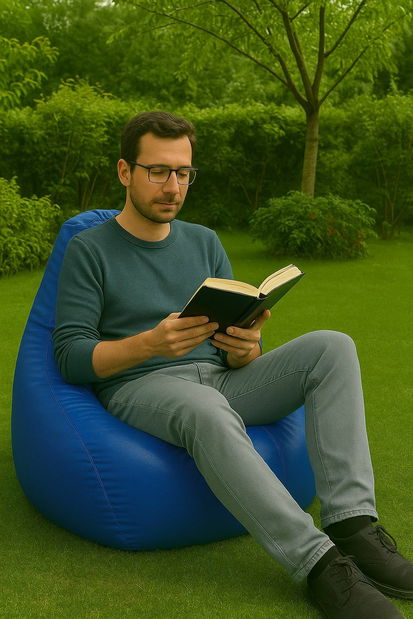 Sedací pytel Derisin (modrá)