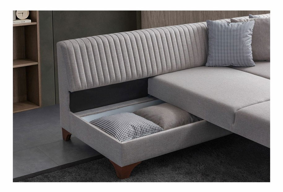 Rohová sedačka Westy (šedá) (P)