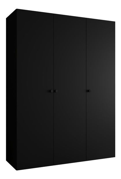 Šatní skříň 150 cm Parna 1 (černá + černá)