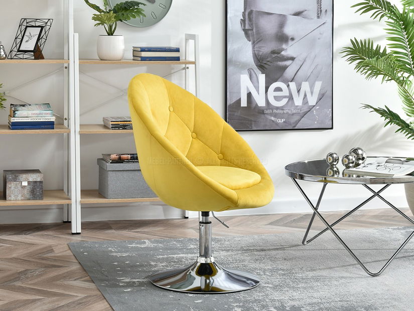 Křeslo Lush 3 (žlutá + černá)