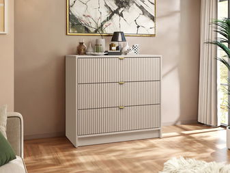 Komoda Rozoma 3SZ (písková béžová)