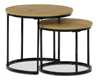 Set 2 konferenčních stolků Conmovedor (dub divoký)