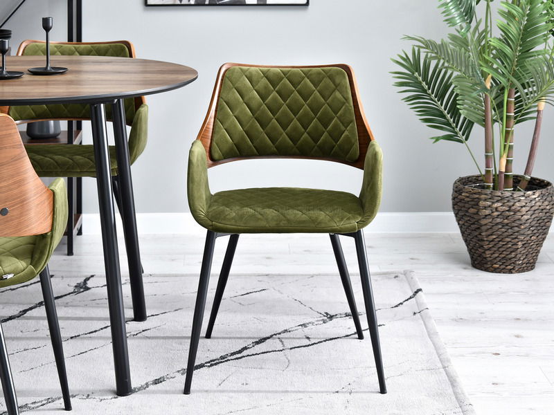 Židle Morgana (zelená + černá)