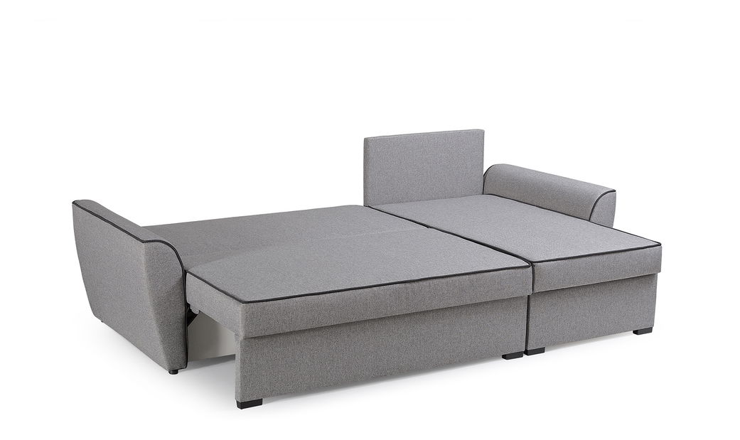 Rohová sedací souprava Merin (šedá + světlešedá) (P)