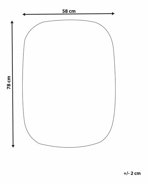 Nástěnné zrcadlo Biff (stříbrná)