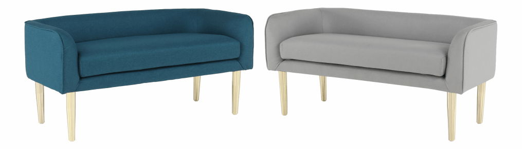 Lavice Helea (světle šedá)