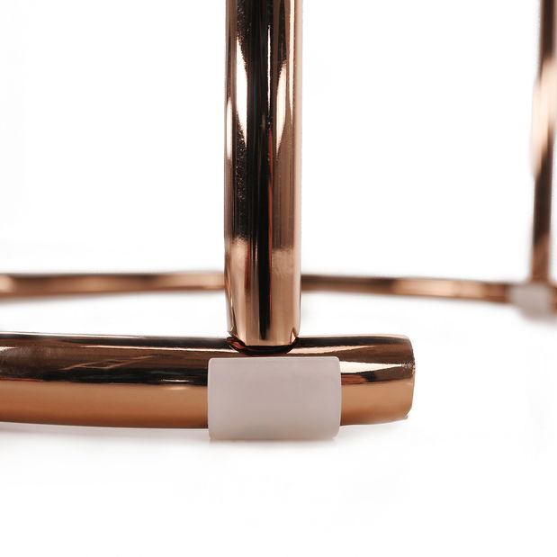 Konferenční stolek Monet (růžové zlato + černá)