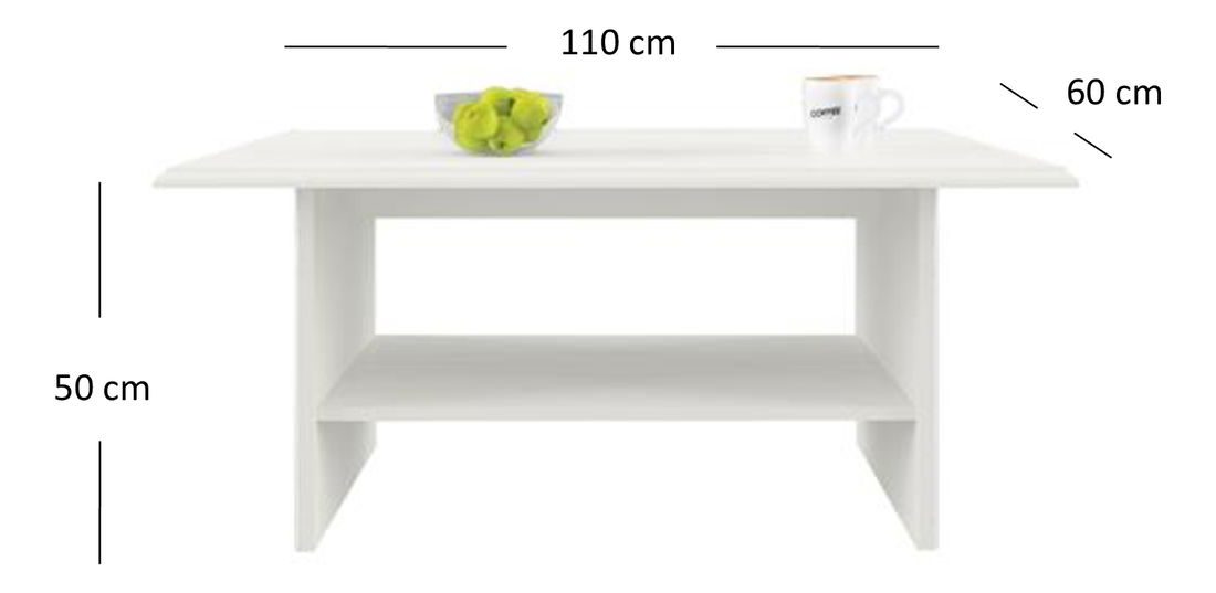 Konferenční stolek Terina (woodline krém)