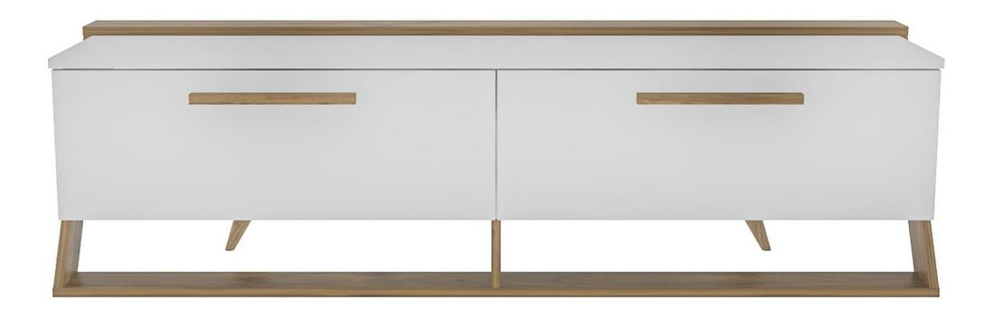 TV stolek/skříňka Astrodotti (bílá + ořech)