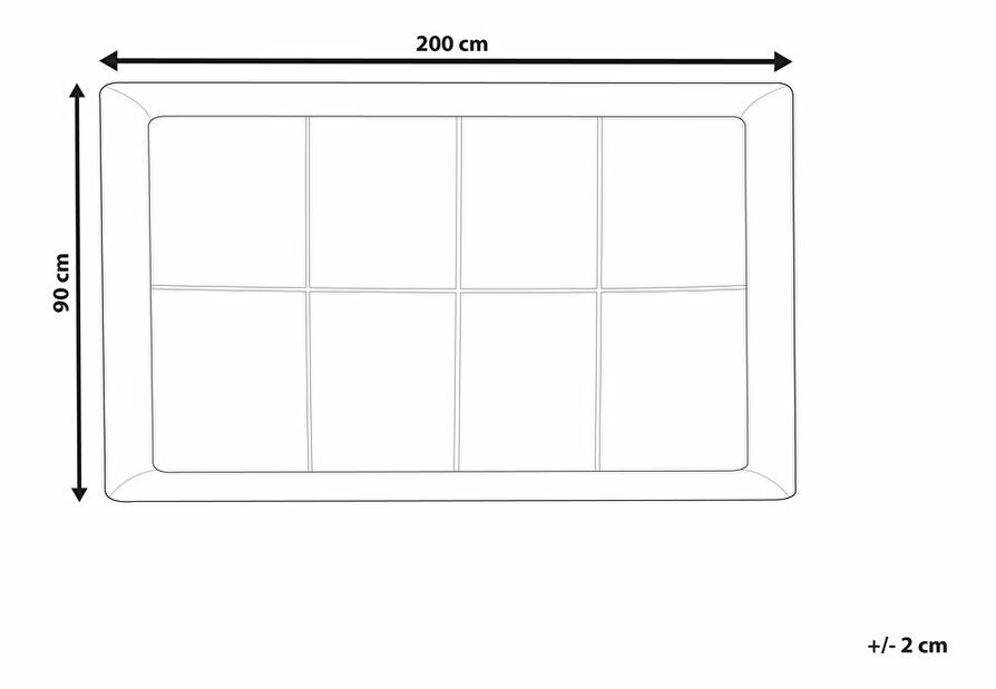 Přehoz na postel YNGA 90x200 (bílá)